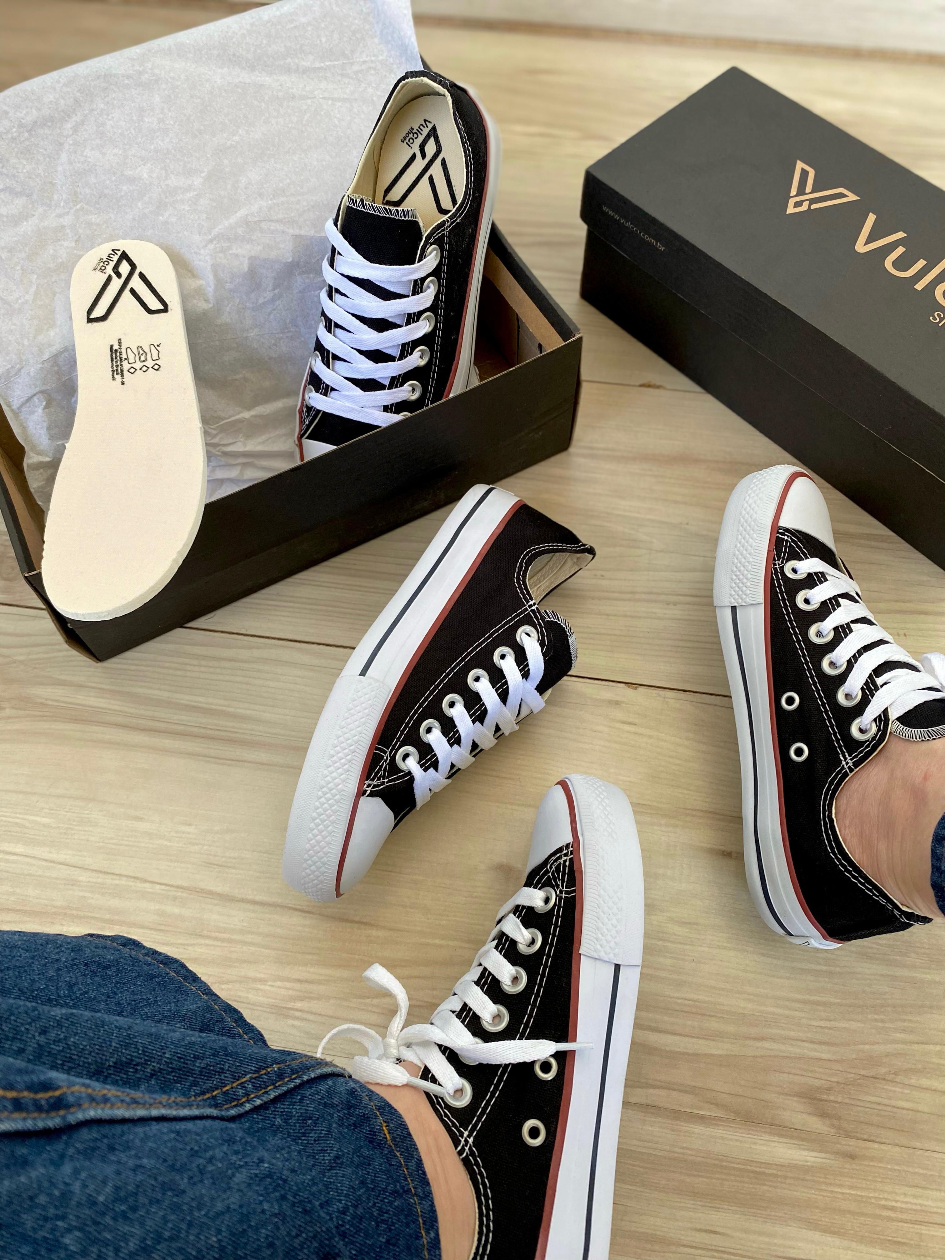 Tênis All Vulcci Star Feminino Algodão Cano Curto Conforto