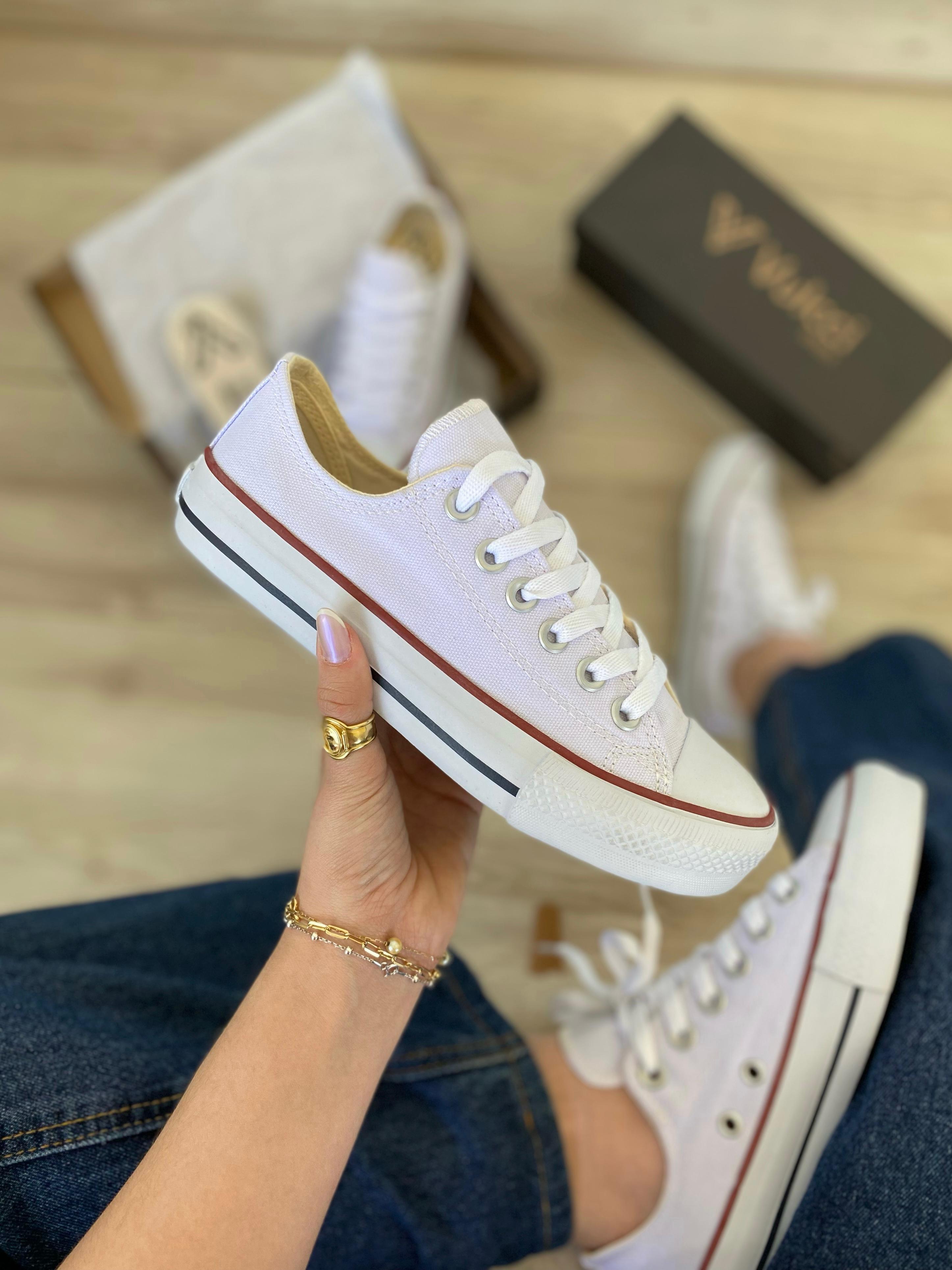 Tênis All Vulcci Star Feminino Algodão Cano Curto Conforto