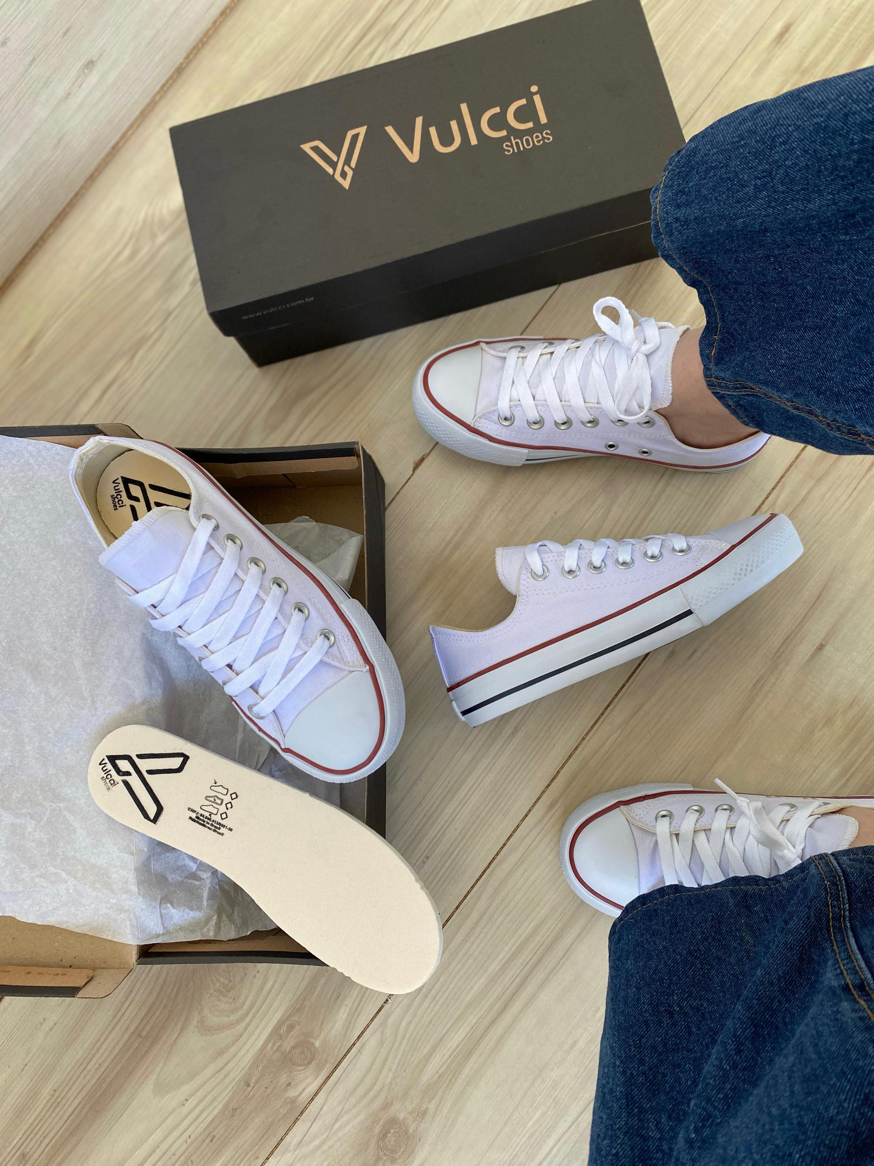Tênis All Vulcci Star Feminino Algodão Cano Curto Conforto