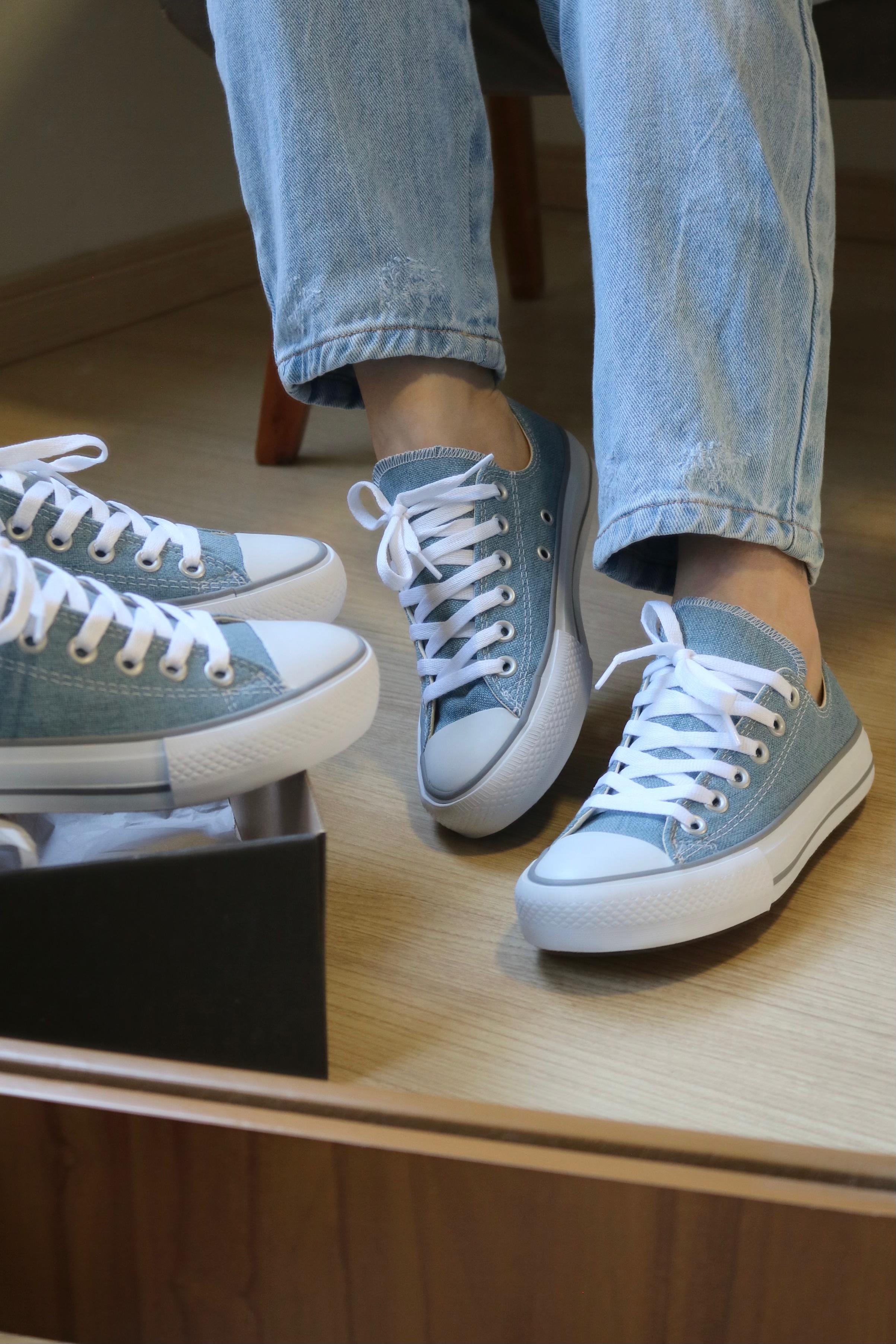 Tênis All Vulcci Star Feminino Algodão Cano Curto Conforto