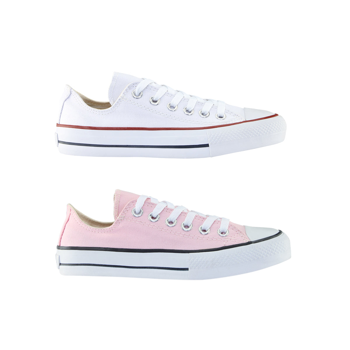 Kit 2 Tênis All Vulcci Star Feminino Algodão Cano Curto Novo